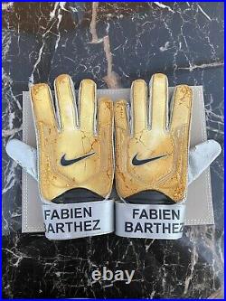 Match Worn Manchester United BARTHEZ SIgned Gloves Nike