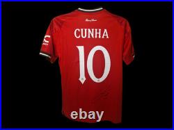 Matheus Cunha Manchester United Signed 25/26 Football Shirt COA