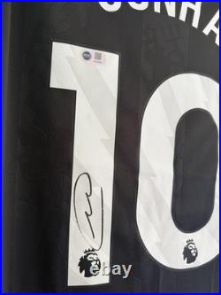 Matheus Cunha Manchester United Signed Shirt ACG Authentication Proof & COA