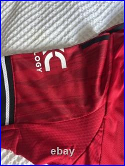 Matheus Cunha Signed Manchester United Shirt Old Trafford Genuine Brazil