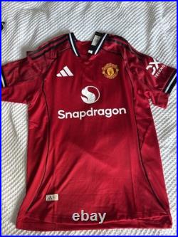 Matheus Cunha Signed Manchester United Shirt Old Trafford Genuine Brazil