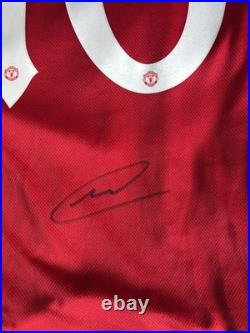 Matheus Cunha Signed Manchester United Shirt Old Trafford Genuine Brazil