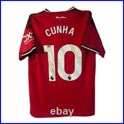 Matheus Cunha Signed Shirt ACG Authentication Proof Manchester United