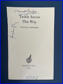 Matt Busby / Jimmy Murphy Manchester United Coaching Legends Signed Page