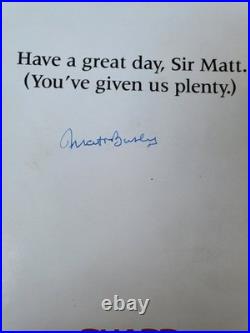 Matt Busby Signed Testimonial Programme Plus Ticket Manchester United