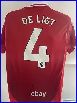 Matthijs De Ligt Signed Manchester United Shirt With COA and Photo Proof