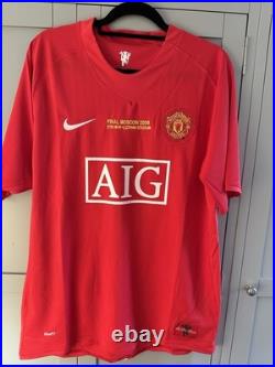 Michael Carrick Hand Signed Manchester United Shirt Football Man Utd