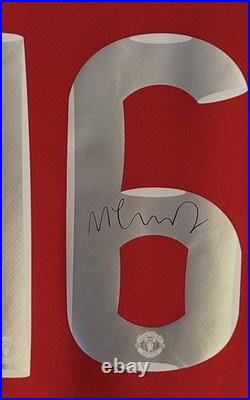 Michael Carrick Hand Signed Manchester United Shirt Football Man Utd