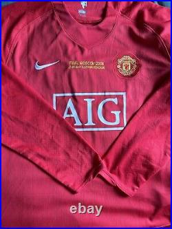 Michael Carrick Hand Signed Reproduced 07/08 Manchester United Football Shirt