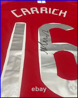Michael Carrick Manchester United 2008 Champions League Signed Shirt Proof