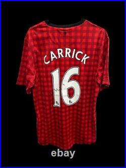 Michael Carrick Manchester United 2012-13 Hand Signed Home Shirt