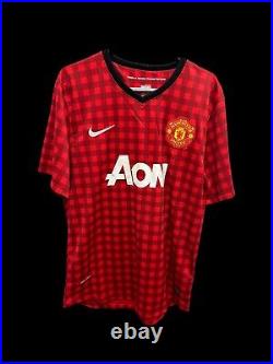 Michael Carrick Manchester United 2012-13 Hand Signed Home Shirt