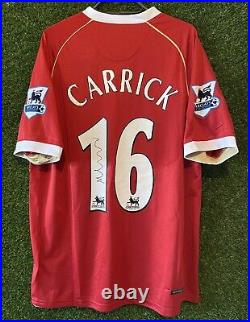 Michael Carrick Signed Manchester United 2006/07 Home Shirt Comes With a COA