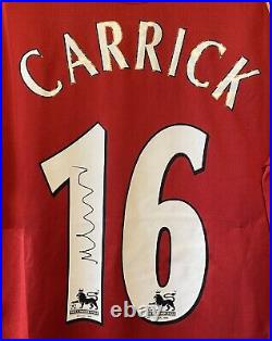 Michael Carrick Signed Manchester United 2006/07 Home Shirt Comes With a COA