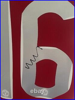 Michael Carrick Signed Manchester United Shirt With COA and Photo Proof
