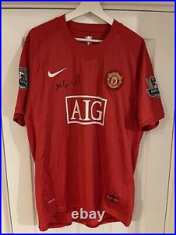 Michael Carrick signed 2008/2009 Manchester United shirt