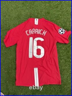 Michael Carrick signed Manchester United Man United Shirt Legend Autograph