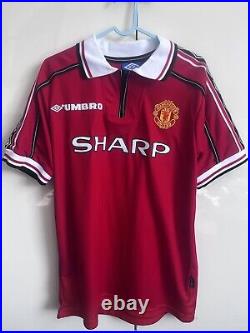 Mikael Silvestre Signed 1999 Manchester United Football Shirt COA