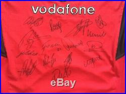 Multi Signed Manchester United 2003 2004 Home Shirt Keane Van Nistelrooy Ronaldo