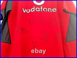 Multi-Signed Manchester United FC 2002-03 Home Shirt Signed by 14 players