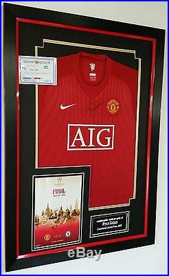 NEW Ryan Giggs of Manchester United Signed Shirt Autograph Display