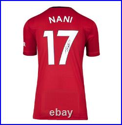 Nani Signed Manchester United Shirt 2019-2020, Number 17 Gift Box
