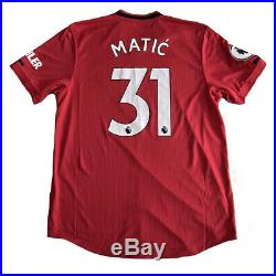 Nemanja Mati Manchester United match worn shirt signed