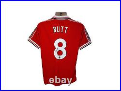 Nicky Butt Manchester United 1999 Signed Football Shirt COA