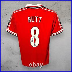 Nicky Butt Signed Manchester United 1999 Shirt COA