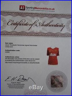 Nike 2010-11 Manchester United Home Jersey Signed by Chicharito Football Shirt