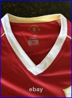 Nike Manchester United Paul Scholes Autographed Jersey Beckett Authenticated