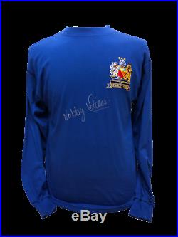 Nobby Stiles Signed Manchester United 68 European Cup Final Football Shirt Proof