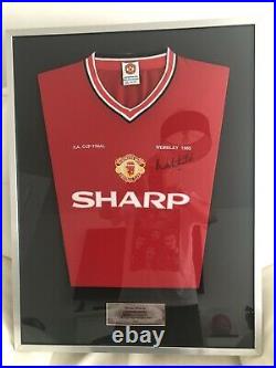 Norman Whiteside Signed Manchester United Shirt With COA And Final Programme +