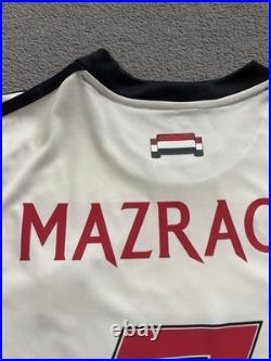 Noussair Mazraoui Hand Signed Manchester United Jersey 24/25 SMALL HOLE