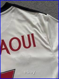 Noussair Mazraoui Hand Signed Manchester United Jersey 24/25 SMALL HOLE