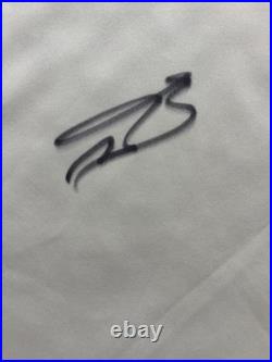 Noussair Mazraoui Hand Signed Manchester United Jersey 24/25 SMALL HOLE