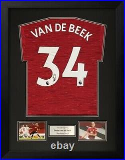 OFFER! Donny van de Beek Hand Signed Manchester United 20-21 Home Shirt With COA OFFER! Donny van de Beek Hand Signed Manchester United 20-21 Home Shirt With COA