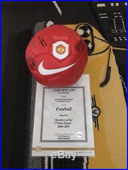 Offers Manchester United memorabilia Signed Football On Genuine United Football