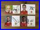 Official Hand-Signed Manchester United Club Card Bundle x 4 Cards (14)