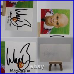 Official Hand-Signed Manchester United Club Card Bundle x 4 Cards (14)