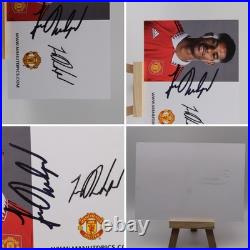 Official Hand-Signed Manchester United Club Card Bundle x 4 Cards (14)