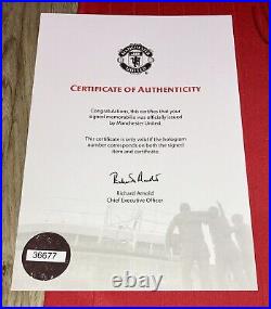 Official MUFC Issued COA (36677) Manchester United Squad & Ronaldo Signed Shirt