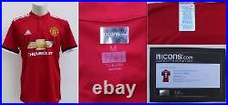 Official Manchester United Home Shirt Signed by Paul McGrath No. 5 with ICONS COA
