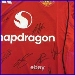 Official Manchester United Team Signed Home Shirt 2025/26 With Official Club COA