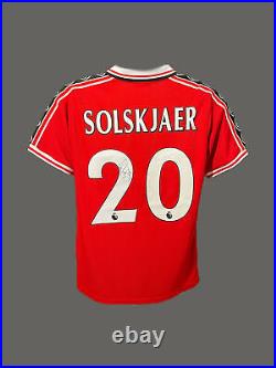 Ole Gunnar Solskjaer Manchester United Signed 1999 Shirt COA