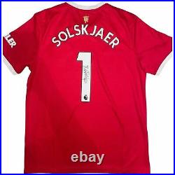 Ole Gunnar Solskjaer Signed Manchester United 2021/22 Home Shirt 2