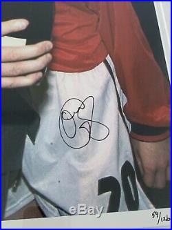 Ole Solskjaer Ferguson Manchester United 1999 Signed Photo. Limited Edition