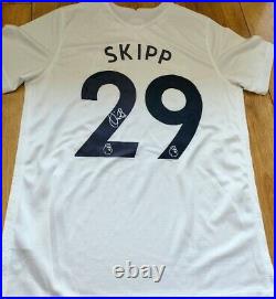 Oliver Skipp Hand Signed Tottenham Hotspur Name & Number Home Shirt 21/22