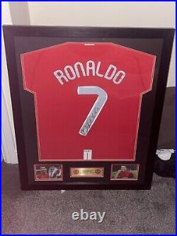 Original Authentic Signed Ronaldo Manchester United T-Shirt