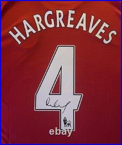 Owen Hargreaves Genuine Signed Manchester United Home Shirt 07/09